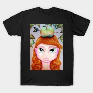 Girl With Apple On Her Head T-Shirt